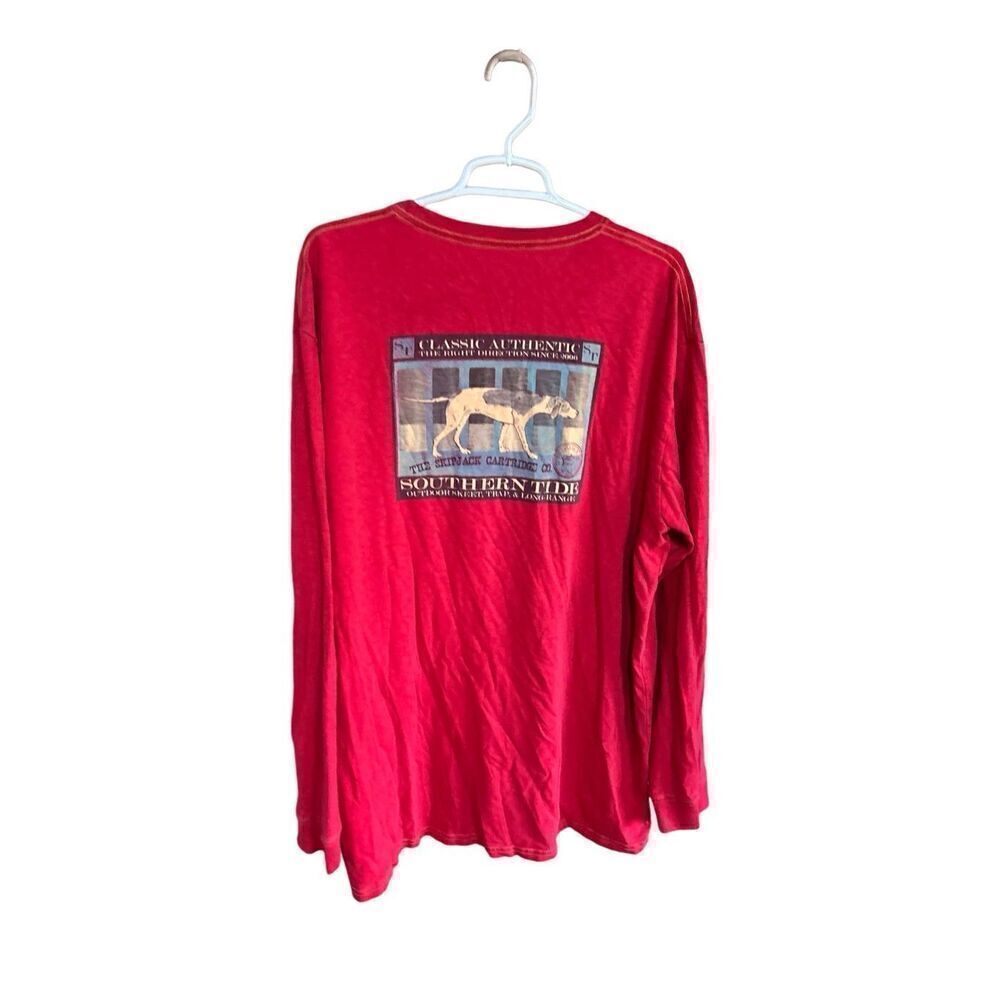 Southern Tide XXL Long Sleeve Red T Shirt